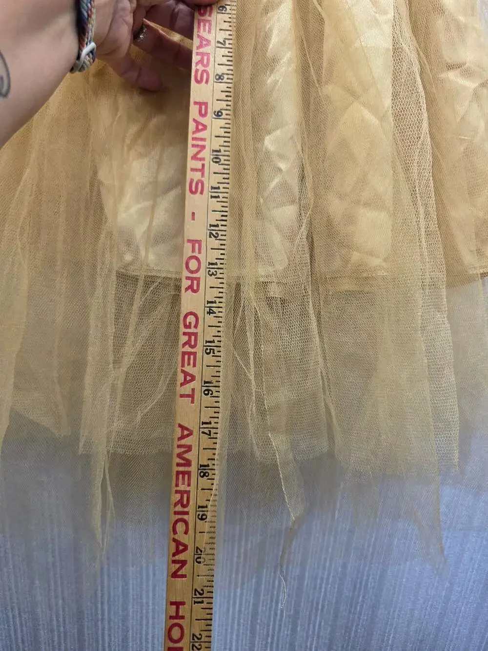 Unbranded gold tulle
